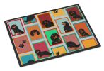 NEW Lots of Black and Tan Cavalier King Charles Spaniel Doormat Front Door Mat Indoor Outdoor Rugs for Entryway, Non Slip Washable Low Pile, 18H X 27W