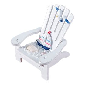 Beach Chair Home Decoration Creative Cute Ocean Beach Chair Ornament Wooden Craft Mini Miniature Kids Toy Decoraci��n Hogar (Ships From: China, Color: E)