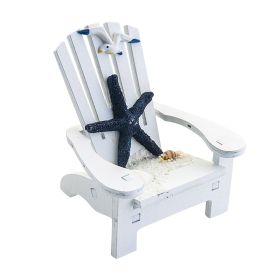 Beach Chair Home Decoration Creative Cute Ocean Beach Chair Ornament Wooden Craft Mini Miniature Kids Toy Decoraci��n Hogar (Ships From: China, Color: A)