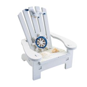 Beach Chair Home Decoration Creative Cute Ocean Beach Chair Ornament Wooden Craft Mini Miniature Kids Toy Decoraci��n Hogar (Ships From: China, Color: C)