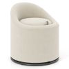 Barrel Chair with Storage 360�� Swivel Upholstered Vanity Chair